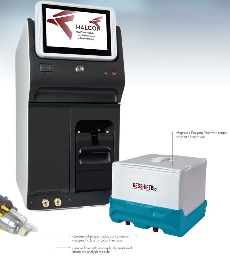 halcon with integrated reagent pack